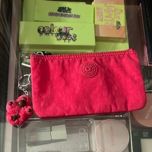 Kipling creativity (Small) pink Pouch with Keychain
